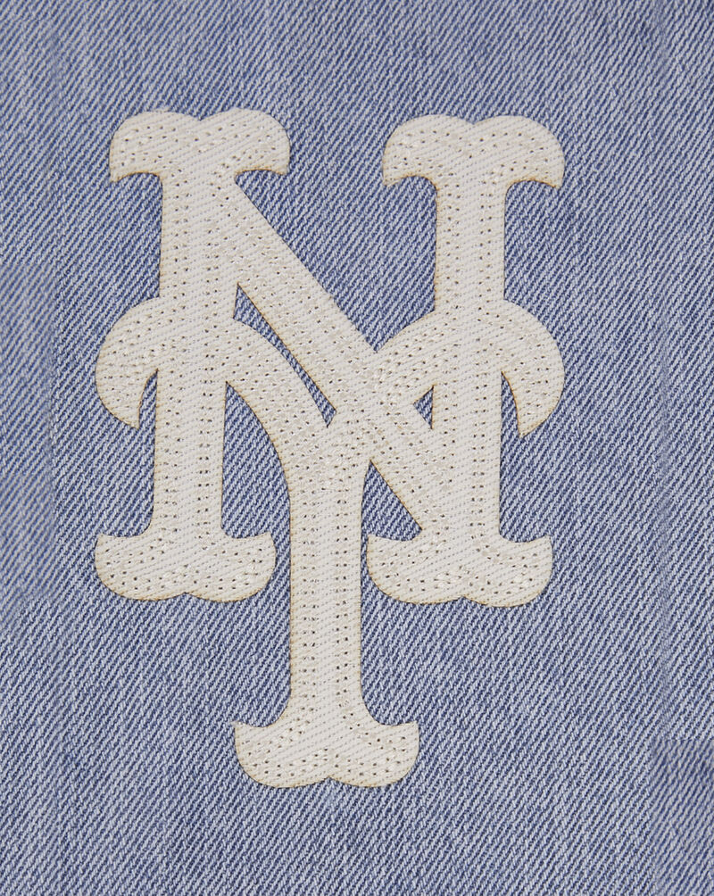 PRO STANDARD New York Mets Varsity Blues Denim Varsity Jacket LNM639123-DLN Blue 2