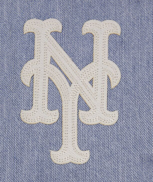 New York Mets Varsity Blues Denim Varsity Jacket