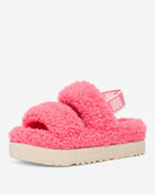 UGG Fluffita Oh Yea Pink Rose Sheepskin Fur Slippers Slides Sandals Sz –  Design Her Boutique