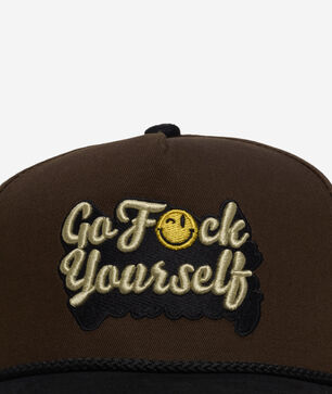 Go F Yourself Twill Suede Trucker Hat