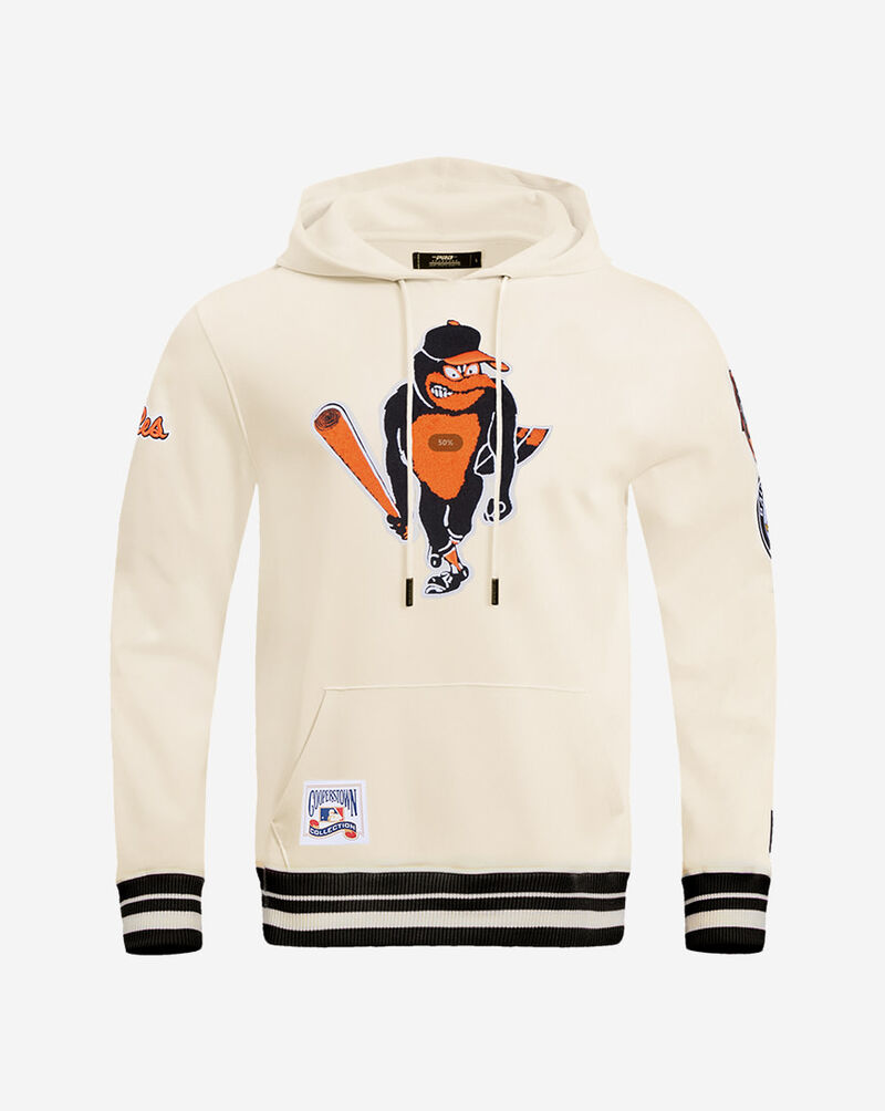 PRO STANDARD Baltimore Orioles Retro Classic Fleece Pull Over Hoodie LBO535485-EBK cream 1
