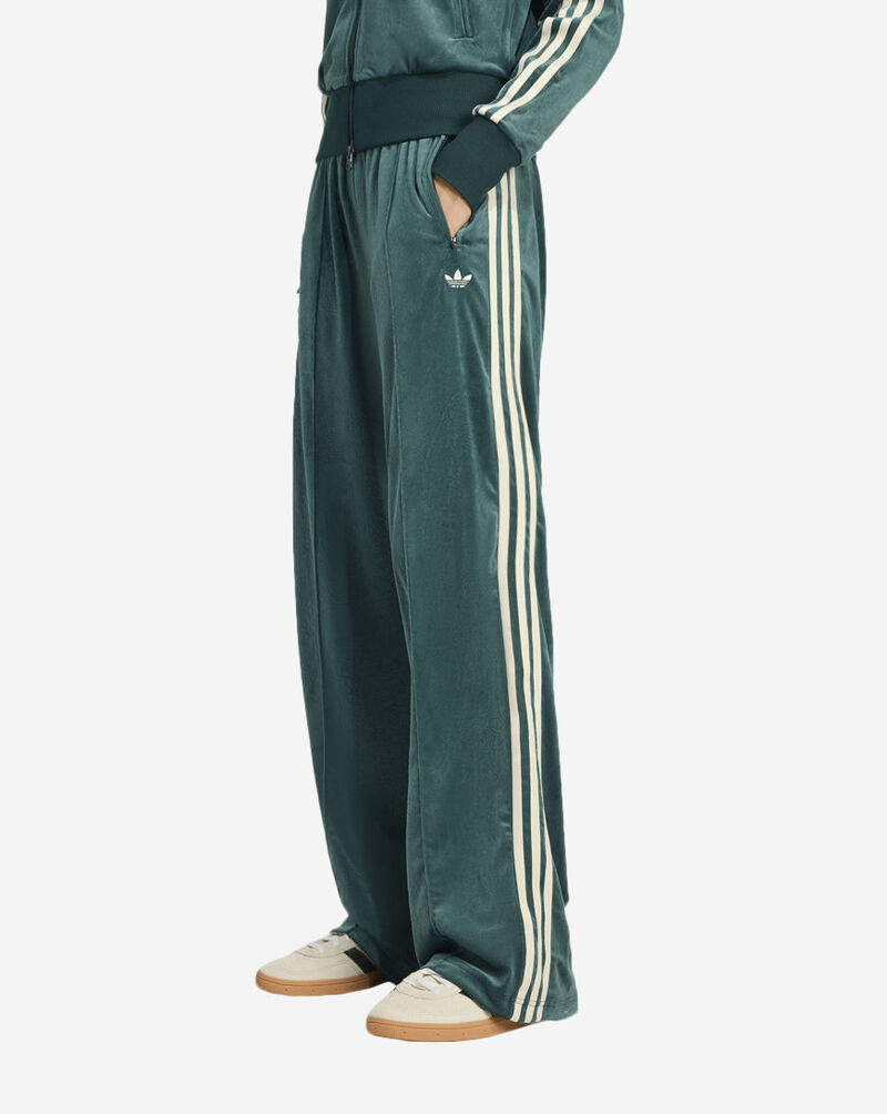 adidas Liberty London Debossed Velvet Track Pant JW5268-AURORAIVY Green 1
