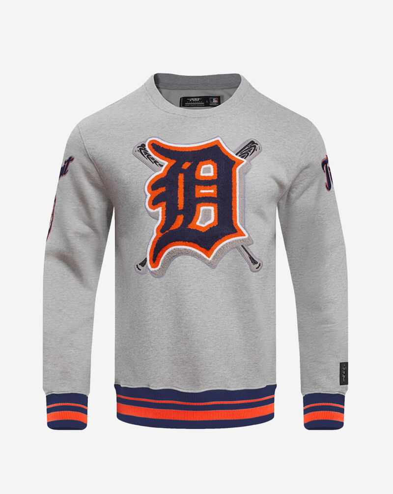 PRO STANDARD Detroit Tigers Mash Up Rib Fleece Crewneck LDT533332-HMO Grey 1