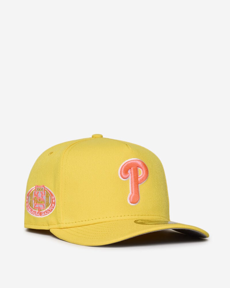 New Era 9Fifty Philadelphia Phillies A-Frame Snapback Hat 71009588 Yellow 1