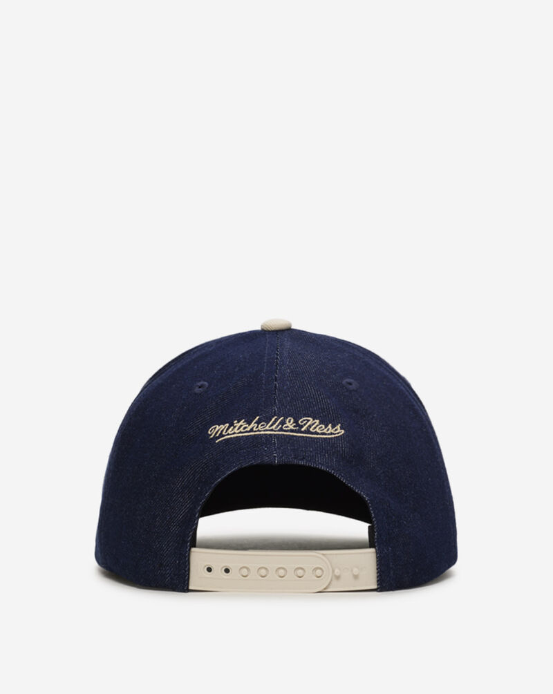 Mitchell  Ness Boston Red Sox Pro Pinch Denim Chainstitch Snapback Hat HP14680-BRSDNCR Blue 3
