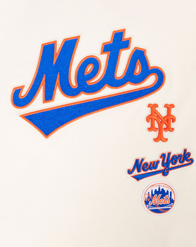 PRO STANDARD Big Girls' New York Mets Retro Classic Boxy Top LNMBA315098-EGG cream 2