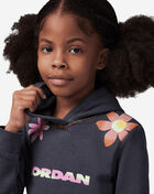 Pre-School Deloris Jordan Flower Pullover Hoodie