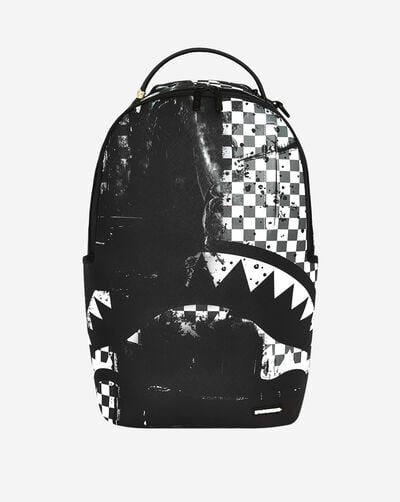 Painted Over Check Backpack