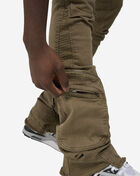 Stacked Herringbone Twill Cargo Pants
