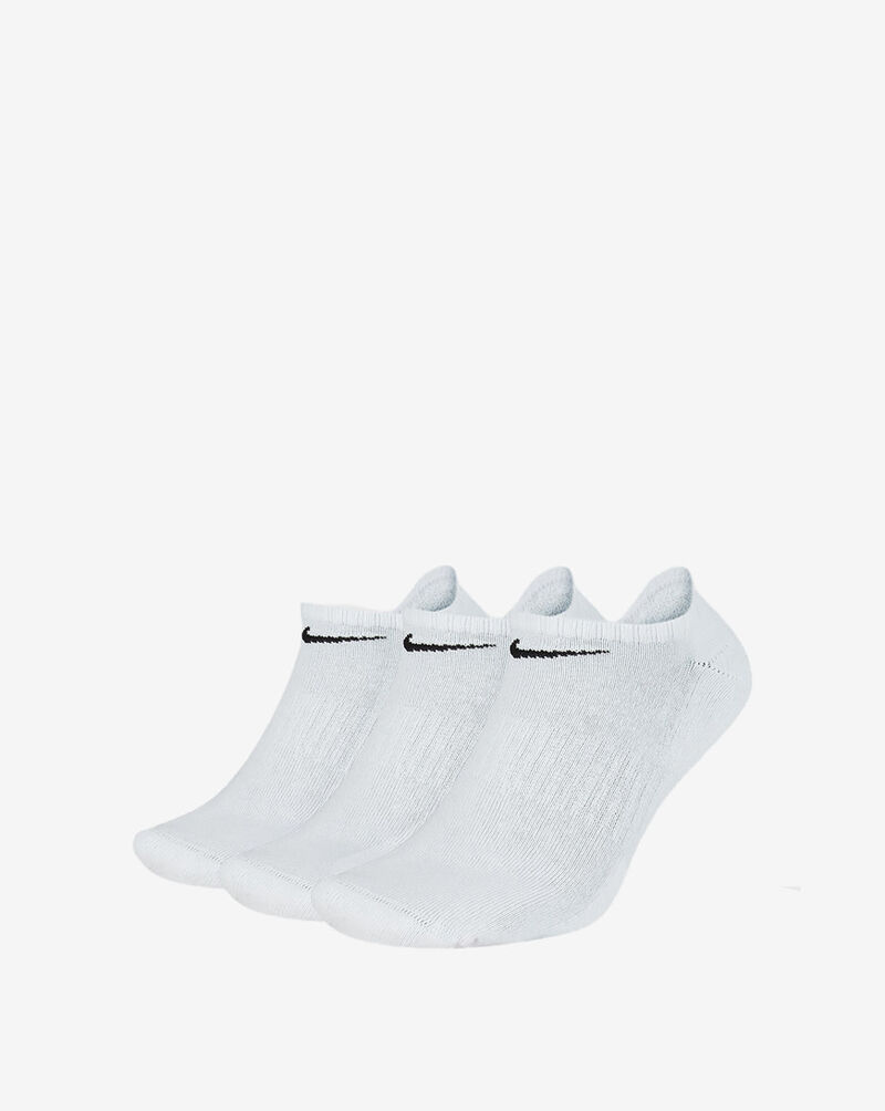 Nike 3Pk Everyday No Show Cushion Socks SX7673-100 White 1