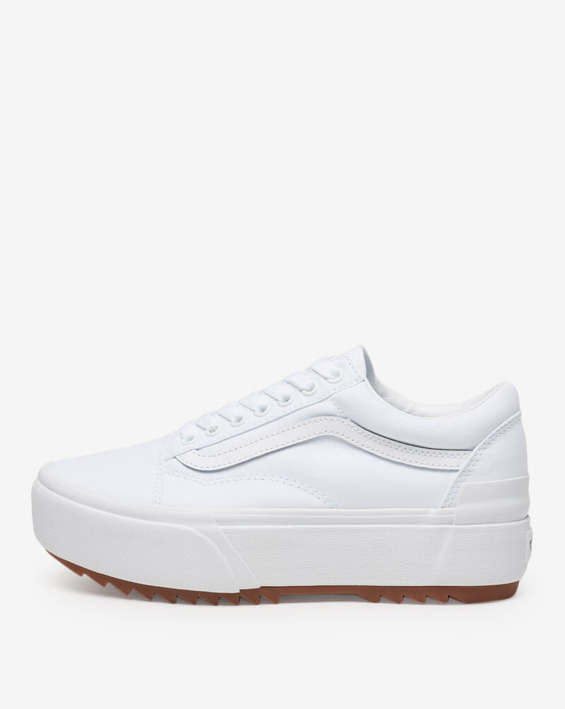 Vans Grade School Old Skool Stacked VN0A4U15L5RJ White 1