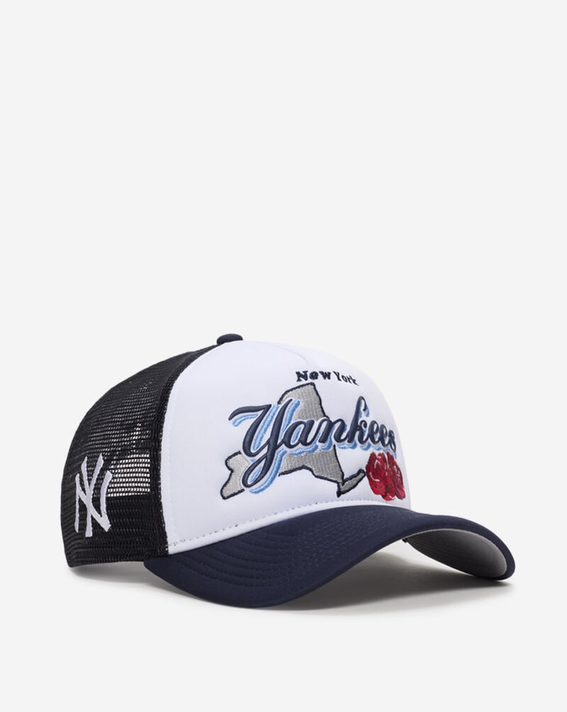 New Era 9Forty A-Frame New York Yankees State Flower Snapback Hat 60668884 White 1