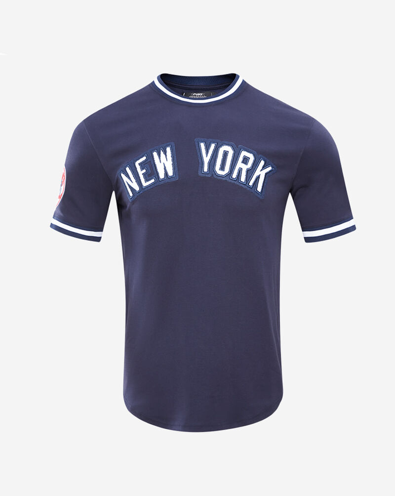 PRO STANDARD New York Yankees Short Sleeve Classic Chenille Double Knit   LNY131891-MDN Blue 1