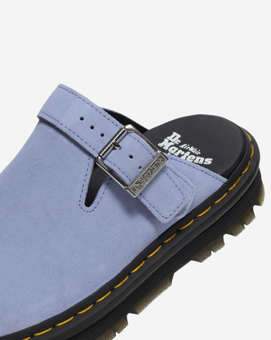 Shop Dr. Martens Zebzag Suede Slingback Platform Mules 31937402