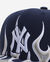 New York Yankees Pro Crown Flames Snapback Hat