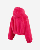 Atlanta Hawks Pink Cloud Faux Fur Jacket
