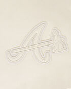 Atlanta Braves Neutral Cropped Pullover Hoodie