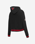 PRO STANDARD Chicago Bulls Retro Classic Rib Fleece Cropped Pullover Hoodie BCBC56221-BKR Black 3