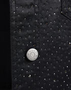 Vibrant Rhinestone Trucker Jacket  XJK143SN Black 3