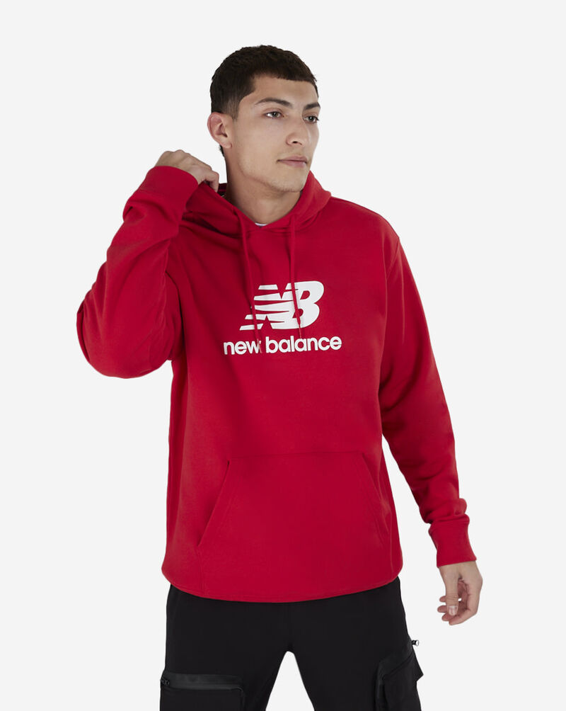 New Balance Sport Essentials French Terry Logo Hoodie MT41501-TRE Red 1