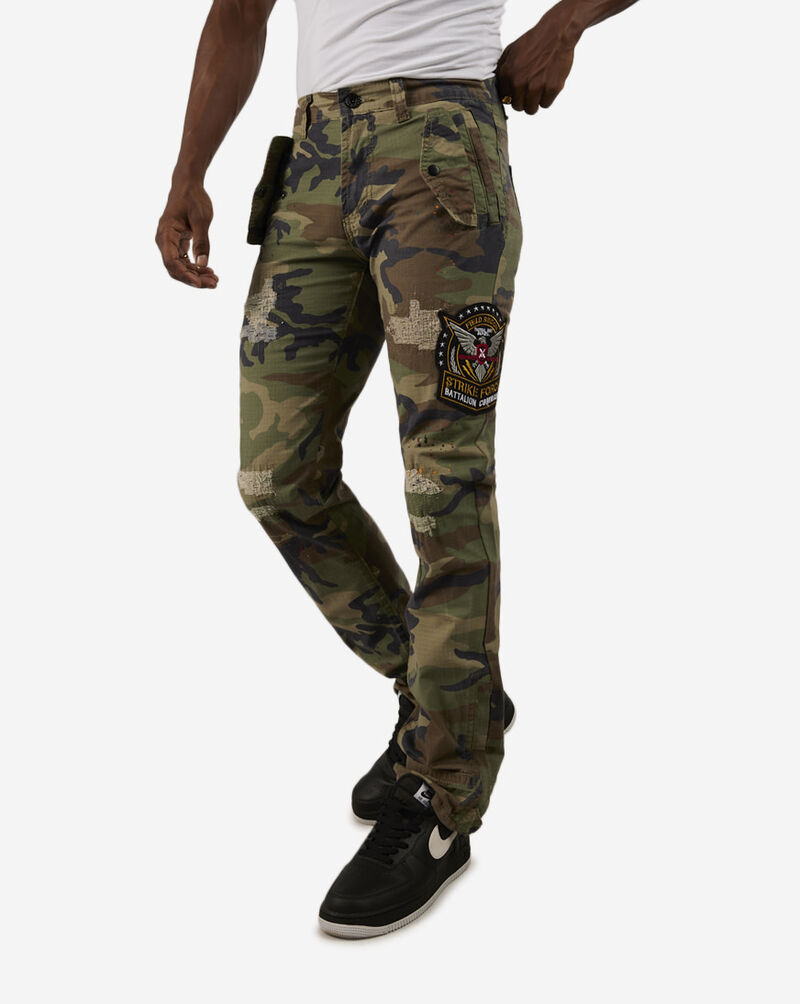 Camo Flare Twill Pants