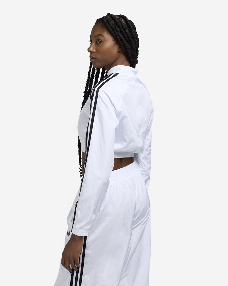 Shop adidas Team Geist Cropped Wind Jacket JD0265 white