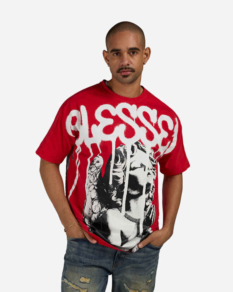 STREETZ IS WATCHIN Pray For Better Days Tee SIW5302-RED Red 1
