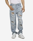 Decibel Rhinestone Rip and Repair Jeans SS25-MD004 Blue 1