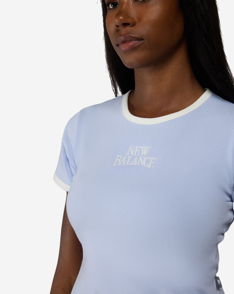 New Balance Trackside Ringer T-Shirt WT61Y33Q-DYK Blue 3