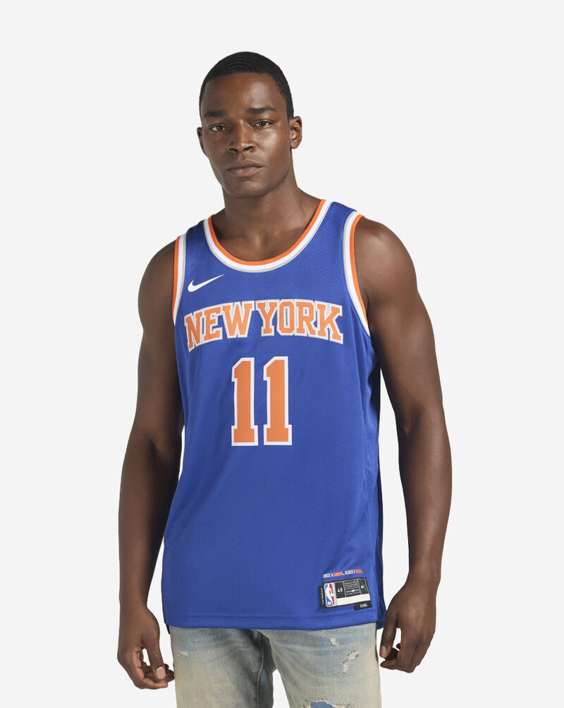 Nike Jalen Brunson New York Knicks Icon Edition Swingman Jersey DN2015-498 Blue 1