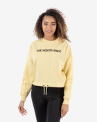 Cropped Draw Cord Crewneck Sweatshirt