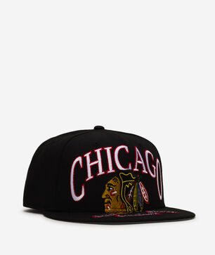 59Fifty Chicago Black Hawks Oversized Script Fitted Hat