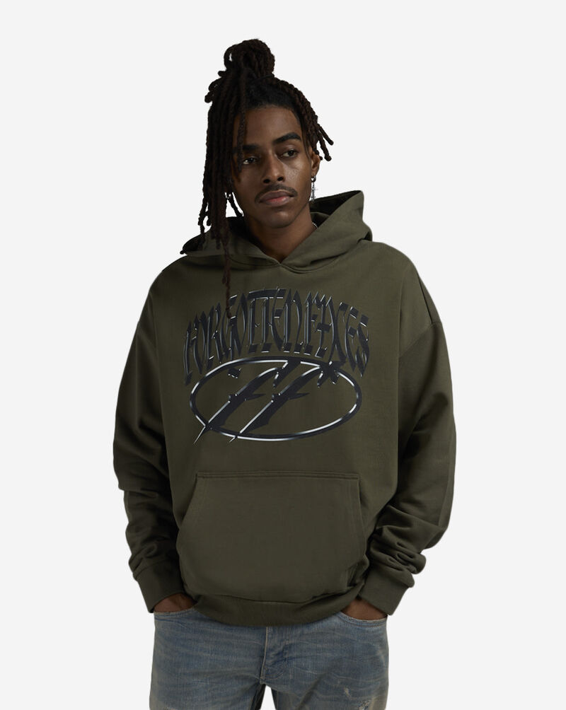 Forgotten Faces Forgotten Jaguar Hoodie FOFUS154-00176 Green 1