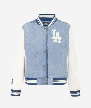 Los Angeles Dodgers Varsity Blues Denim Varsity Jacket 
