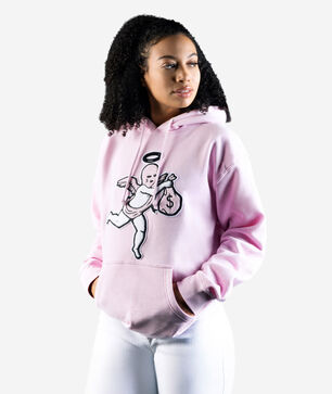 Ski Mask Angel Chenille Patch Hoodie 