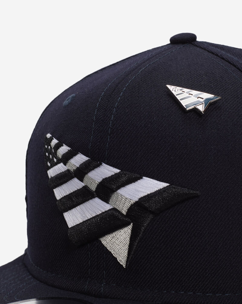 Navy Boy Crown Old School Snapback 
