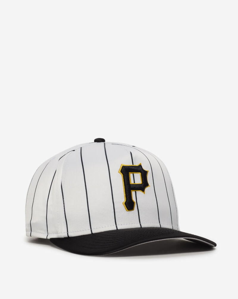 New Era 9Fifty Pittsburgh Pirates Satin Pinstripe Snapback Hat 60724065 White 1