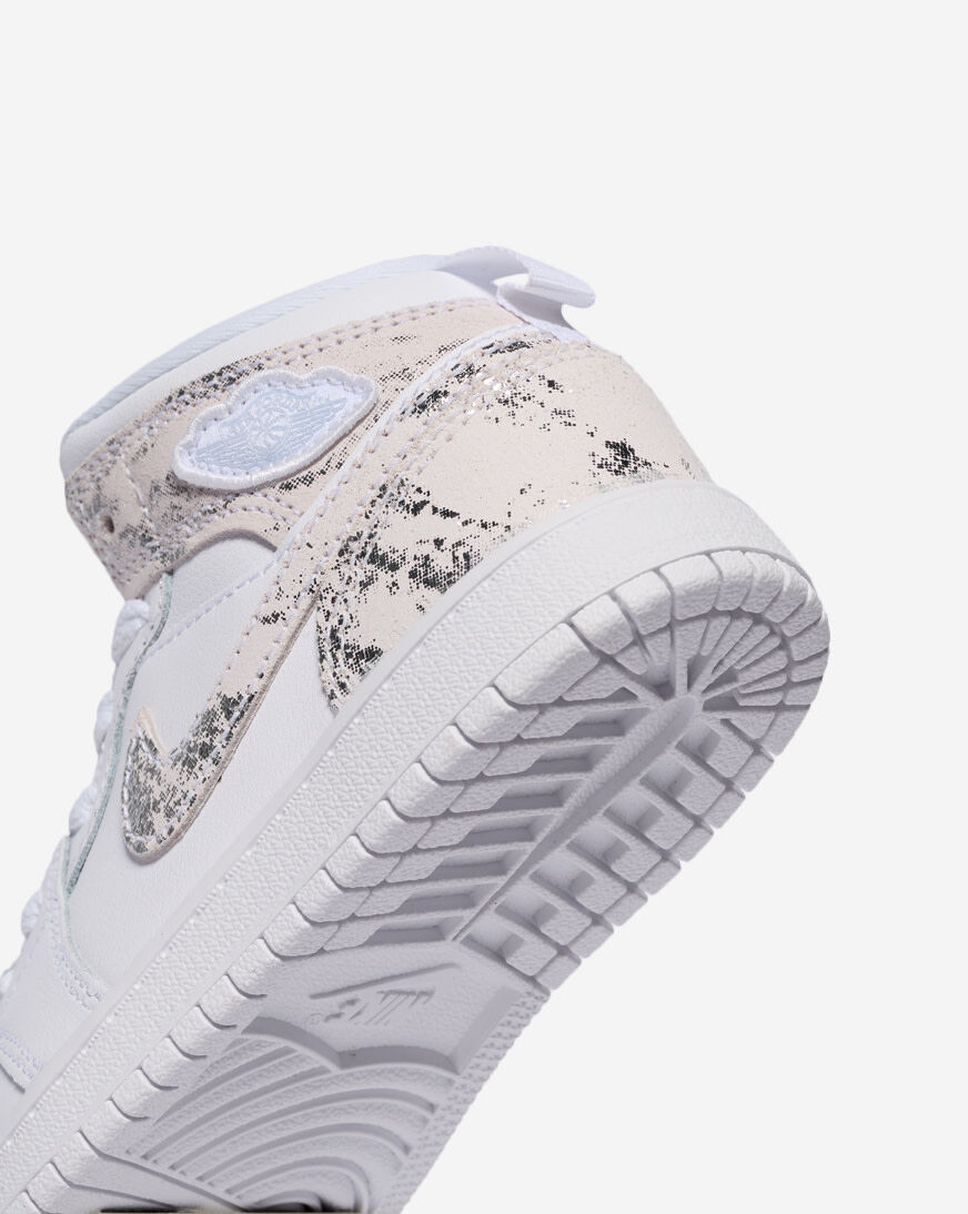 Shop Jordan Little Kids' Air Jordan 1 Mid IR2317-100 white