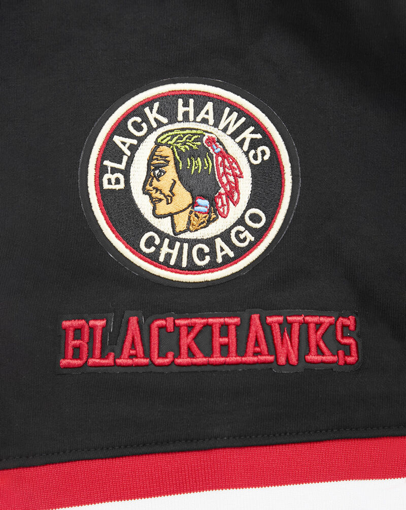 PRO STANDARD Chicago Blackhawks Retro Classic Double Knit Tee HCB167536-BKR Black 4