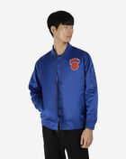 Mitchell  Ness New York Knicks Vintage Logo Satin Bomber Jacket SJKT6599-NYKYYPPPROYA Blue 1