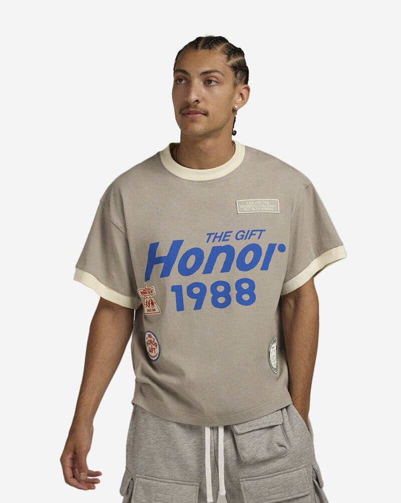 Honor The Gift Multi Box T-Shirt HTG250247-STO Beige 1