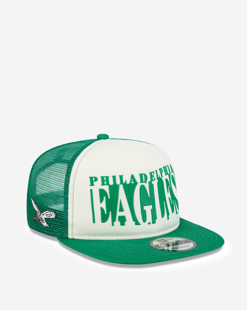 New Era 9Fifty Philadelphia Eagles A-Frame Cut Out Snapback Hat 60724432 White 1