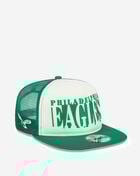 New Era 9Fifty Philadelphia Eagles A-Frame Cut Out Snapback Hat 60724432 White 1