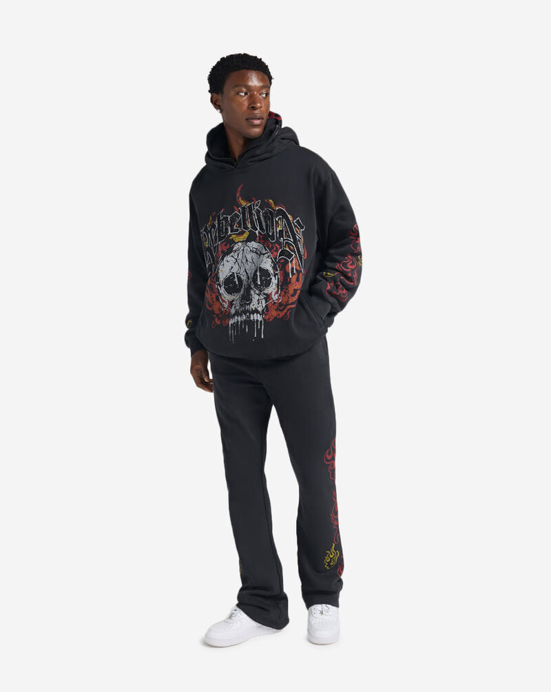 Decibel Flames Balaclava Hoodie DCB030-BLK Black 5