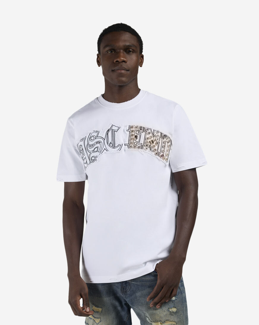 Shop Decibel Embellished Tee SSKT004-WHT white | SNIPES USA