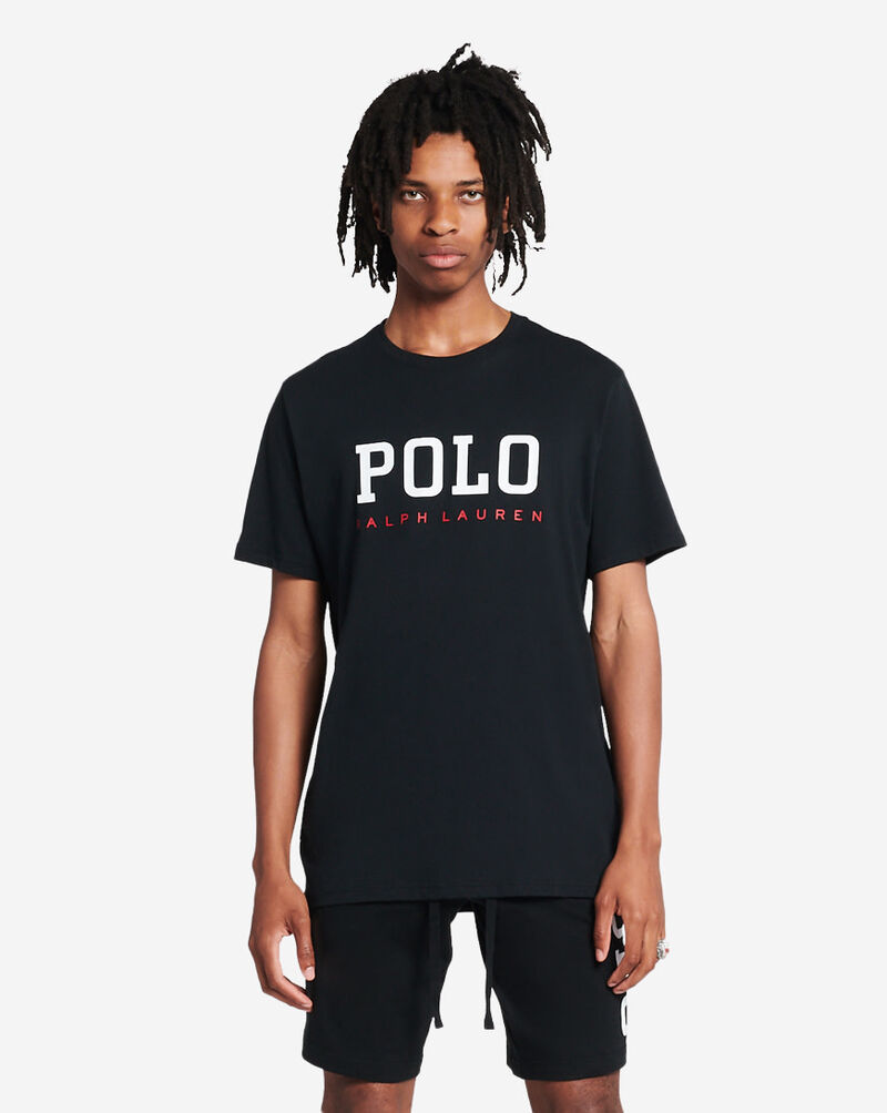 Shop Polo Ralph Lauren Big Logo Crew Knit Tee PK20FRA9CL black