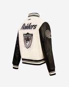 PRO STANDARD Oakland Raiders Retro Classic Rib Wool Varsity Jacket FORH43613-EBK cream 3