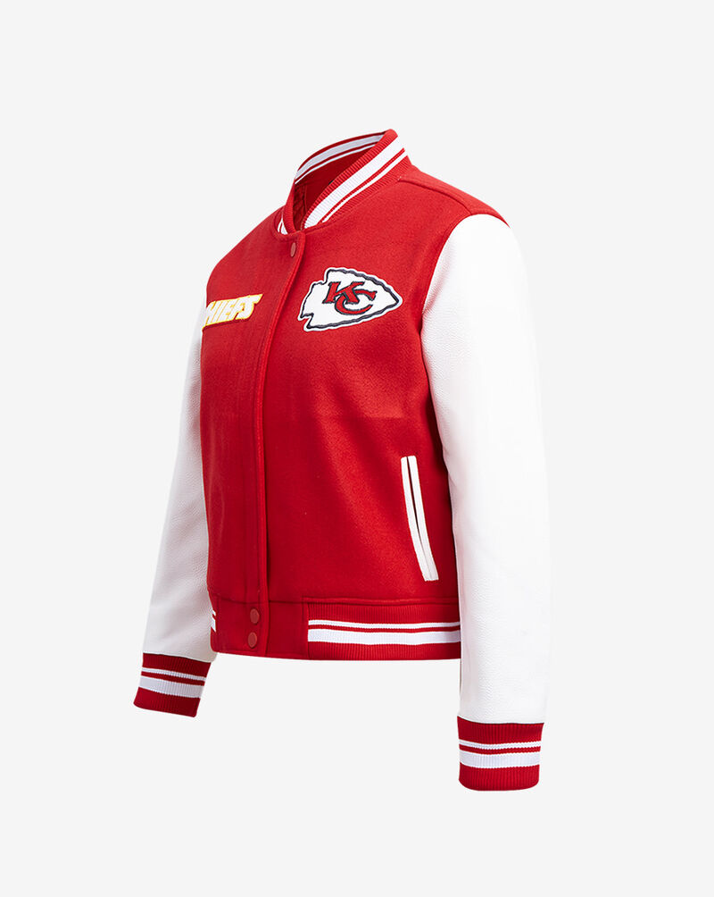 PRO STANDARD Kansas City Chiefs Retro Classic Rib Wool Varsity Jacket FKCH410243-RDW Red 3