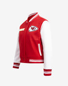 PRO STANDARD Kansas City Chiefs Retro Classic Rib Wool Varsity Jacket FKCH410243-RDW Red 3