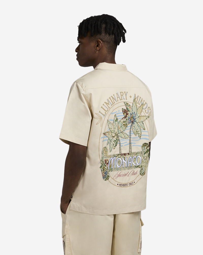 Smoke Rise Tapestry Woven Short Sleeve Shirt WH25199SNZ-ECR cream 2